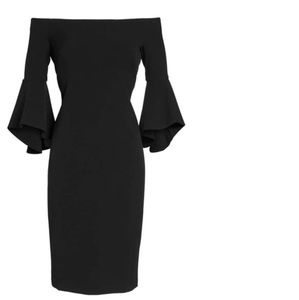 Off-the-Shoulder Black Party Dress